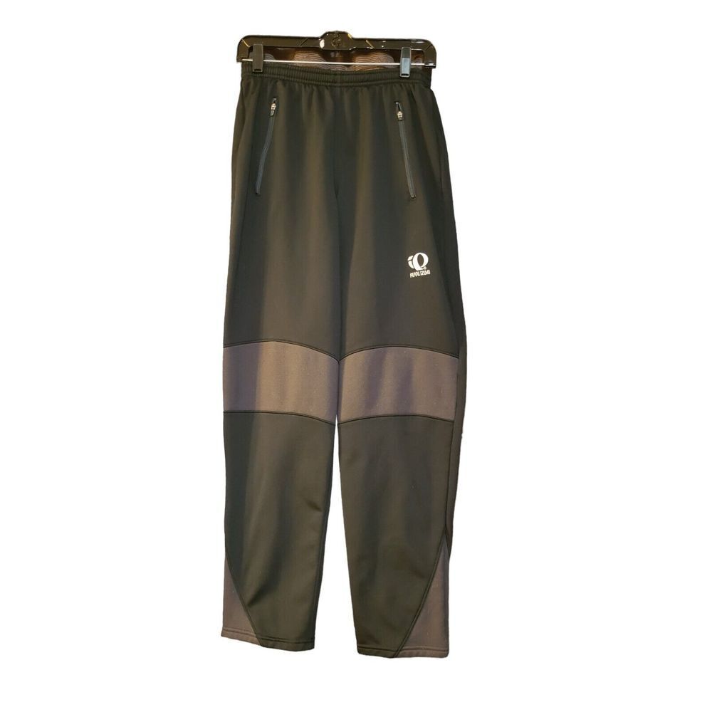 Vintage‎ Pearl Izumi Pant Medium Black Gray Sweat Pants Mens Drawstrings Cycling
